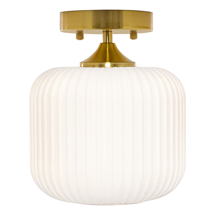 10.25"H Jeanine Globe Ceiling Light-On