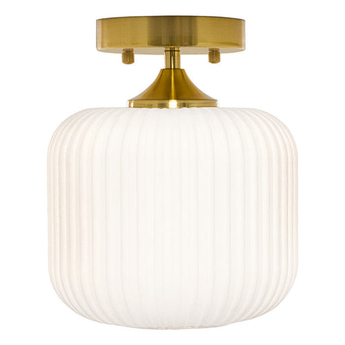 10.25"H Jeanine Globe Ceiling Light-On