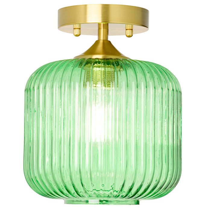 10.25"H Jeanine Globe Ceiling Light-On