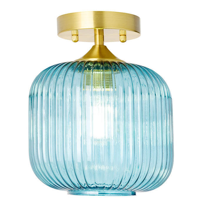 10.25"H Jeanine Globe Ceiling Light-On