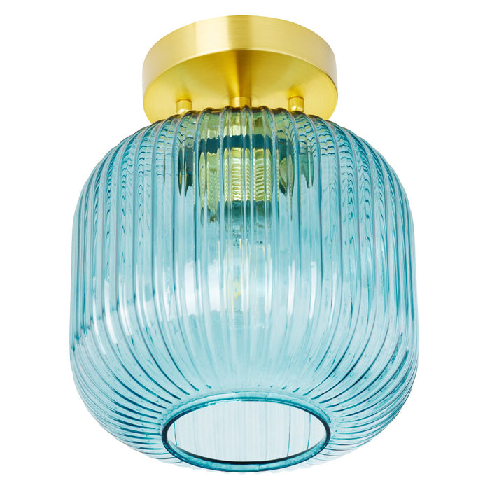 10.25"H Jeanine Globe Ceiling Light. Shade closeup-Off