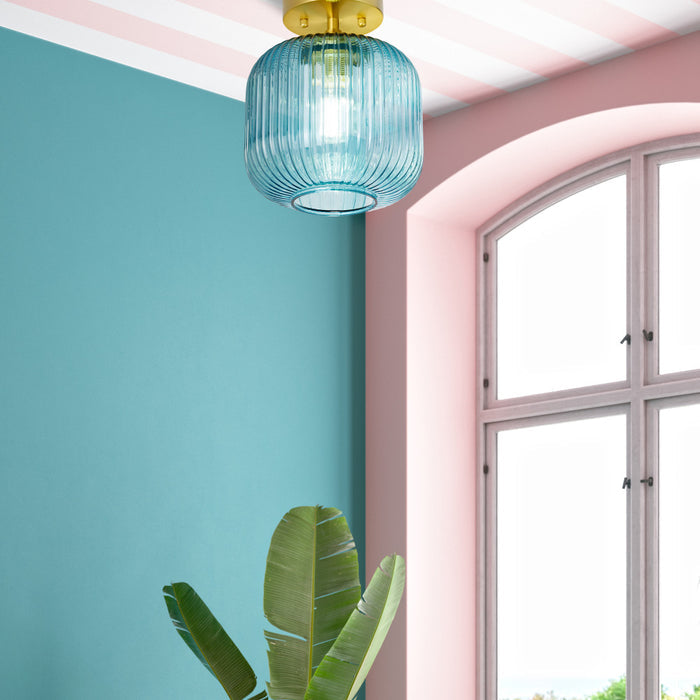 10.25"H Jeanine Globe Ceiling Light