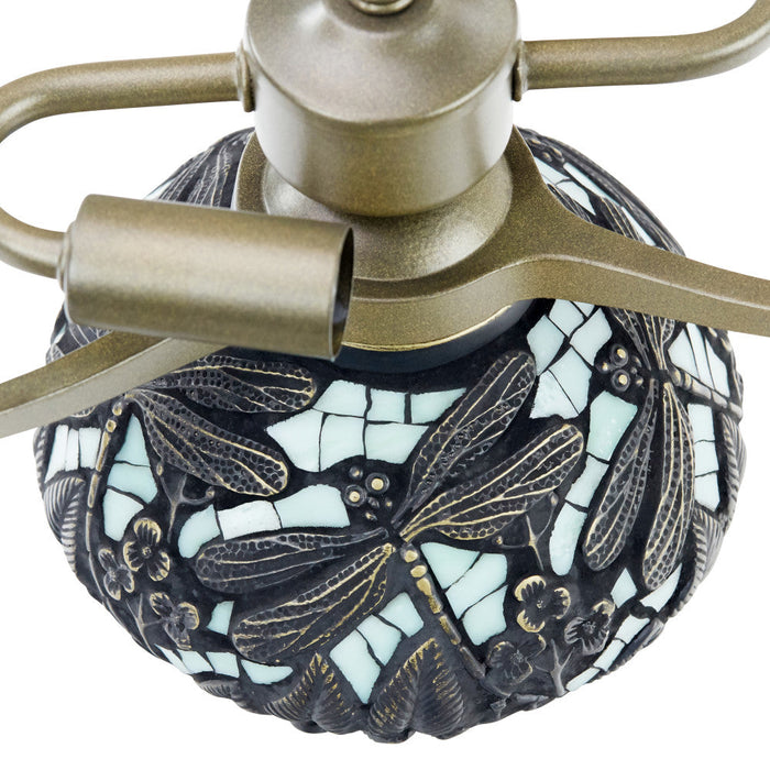 10.5"H Tiffany Style Dragonfly Accent Lamp