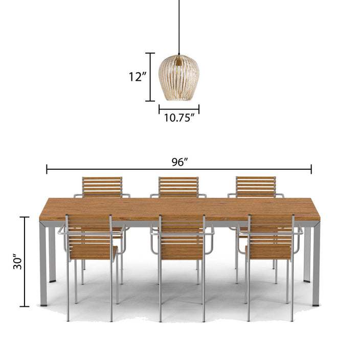 10.75" W Zoe Modern Clear and Gold Dome Shade Pendant Light