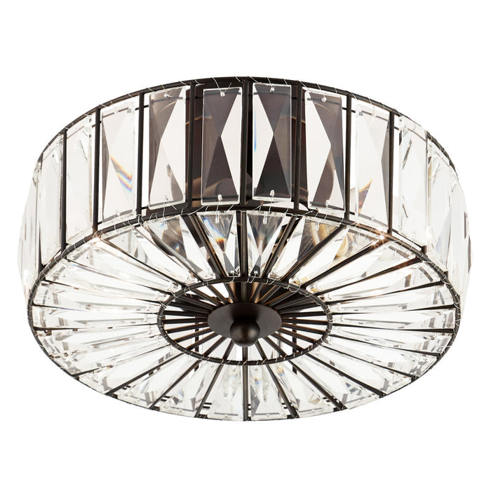 11.5" Crystalline Semi-Flush Mount Ceiling Fixture-On