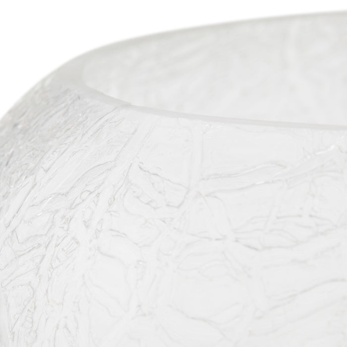 11.5" H Libby Black Tripod Table Lamp with a Textured Clear Glass Globe Shade