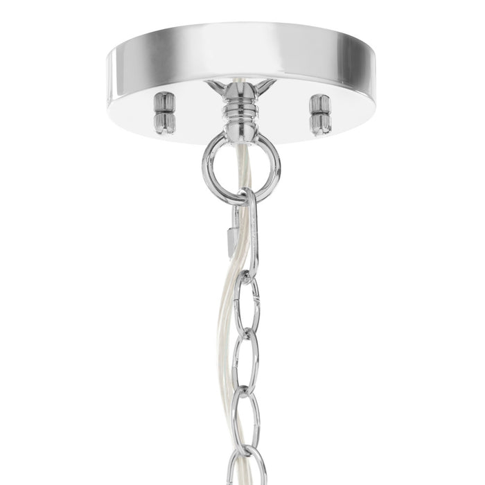 11.75"H Glass + Faceted Crystal Glass Jewels Plug-in and Hardwire Hanging Pendant