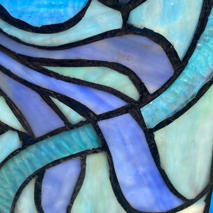 12" H Ilsa Stained Glass Window Panel -Close up
