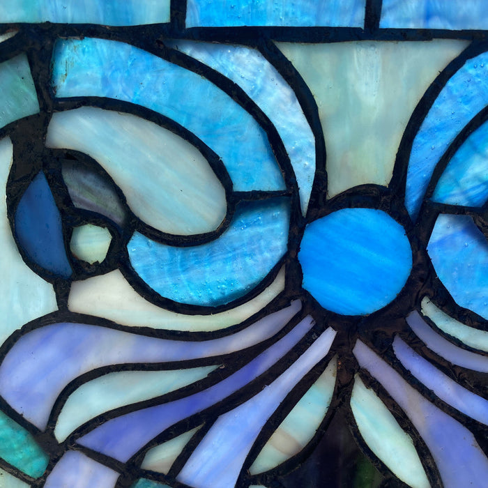 12" H Ilsa Stained Glass Window Panel-Closeup