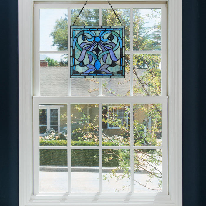 12" H Ilsa Stained Glass Window Panel