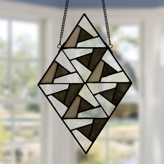 14" H Bette Stained Glass Window Panel