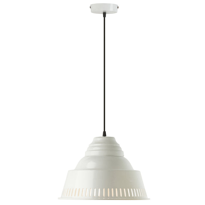 14" W 1-Light Aden Metal Pendant-On