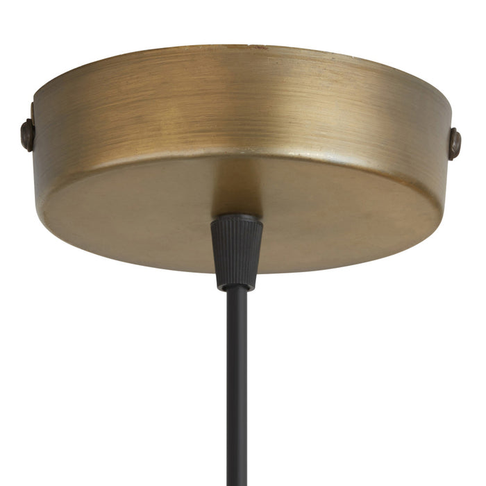 14" W Bruce Gold-Tone Metal Pendant