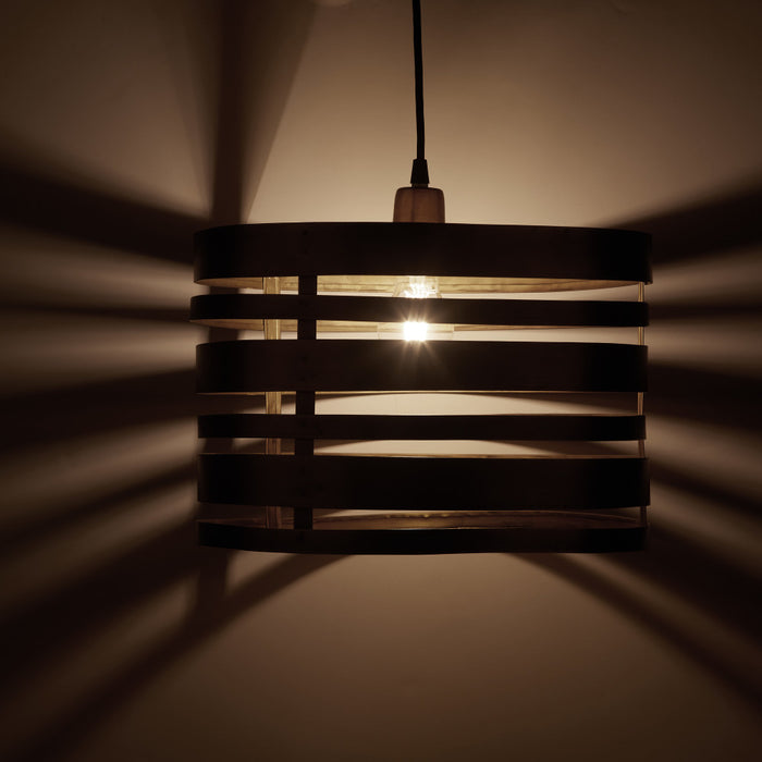 14" W Bruce Gold-Tone Metal Pendant