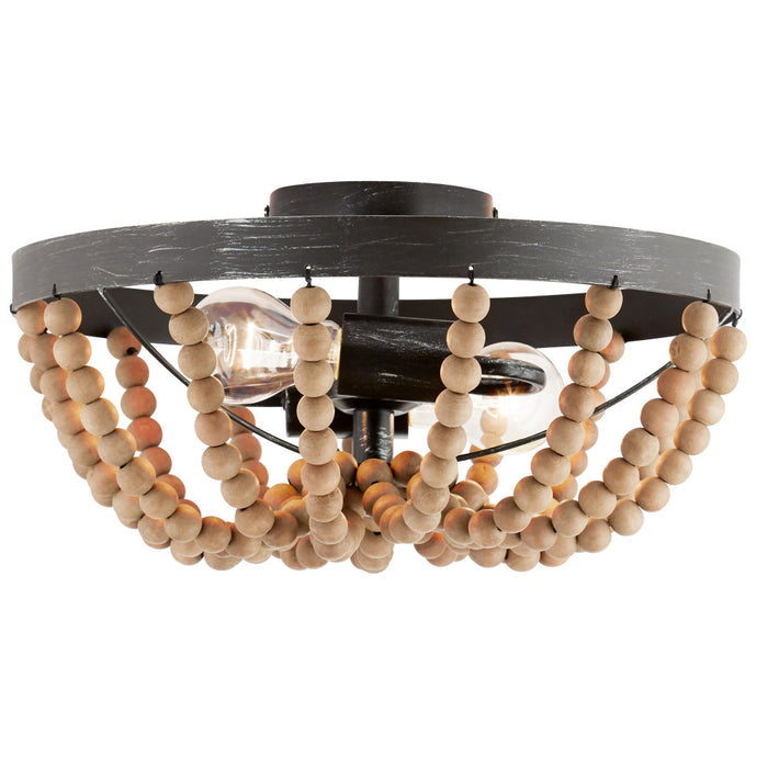 15" Doxon Boho Semi-Flush Mount Ceiling Fixture-On