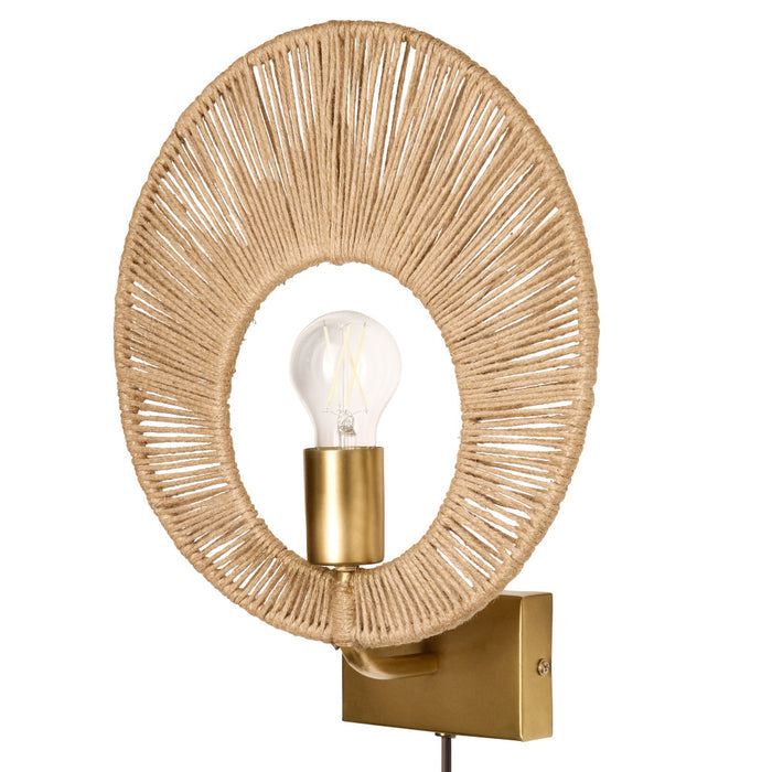 15" H Cass Modern Indoor Plug In Wall Sconce-Off
