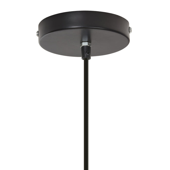 19.5" W 1-Light Arie Metal and Jute Pendant