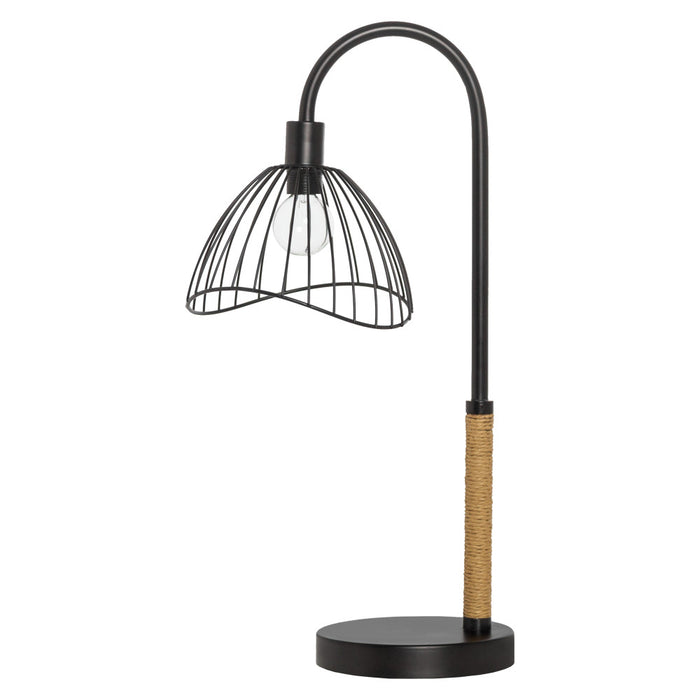 20.5"H Candlestick Base Dome Shade Table Lamp-Off