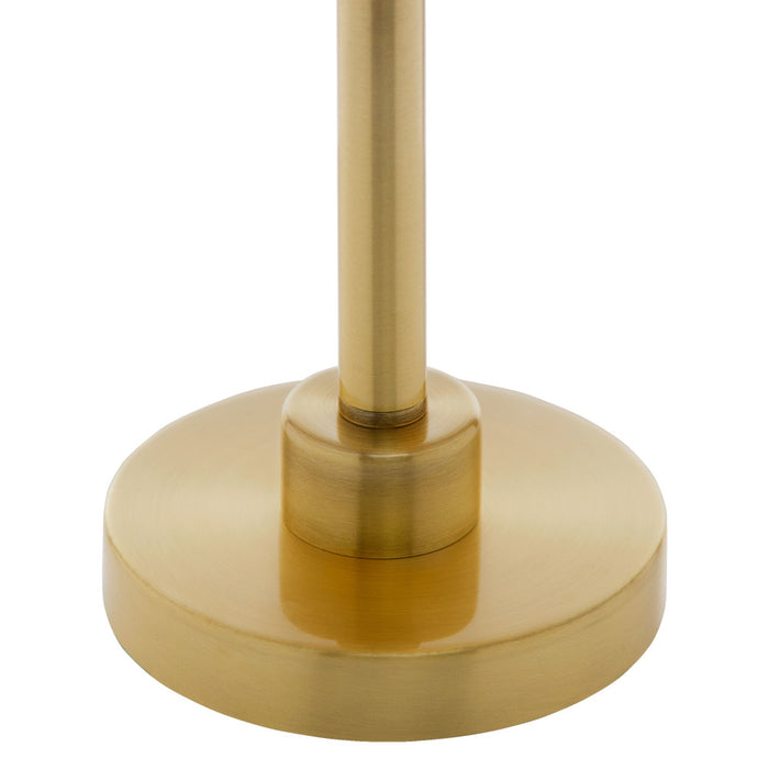 20"H Shayne Natural & Gold Bamboo Shade Table Lamp
