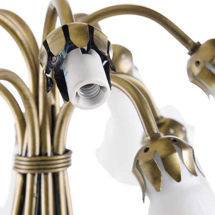 21" H Lily 10 Light Table Lamp
