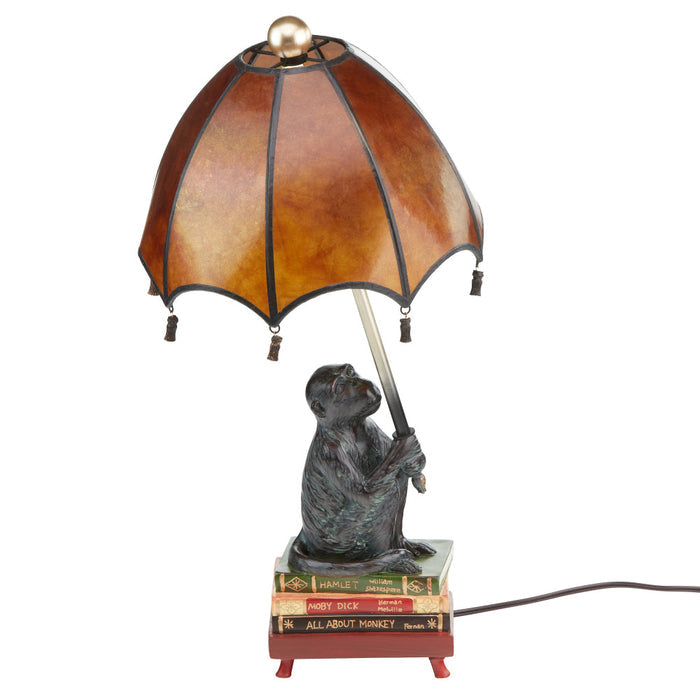 21.75"H Intellectual Monkey Table Lamp-Off