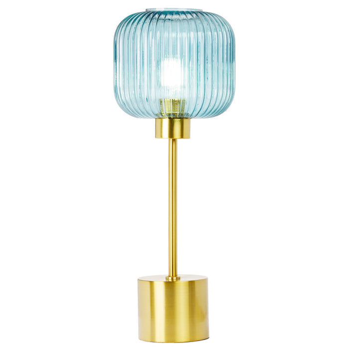 21"H Eagan Globe Shade Table Lamp-On