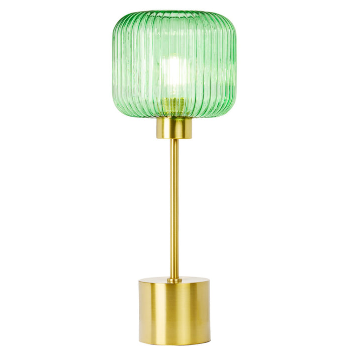 21"H Eagan Globe Shade Table Lamp-On