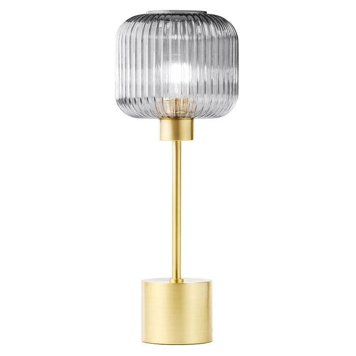 21"H Eagan Globe Shade Table Lamp-On