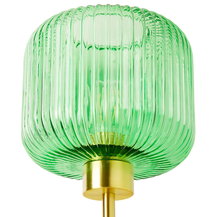 21"H Eagan Globe Shade Table Lamp-Shade Closeup Off