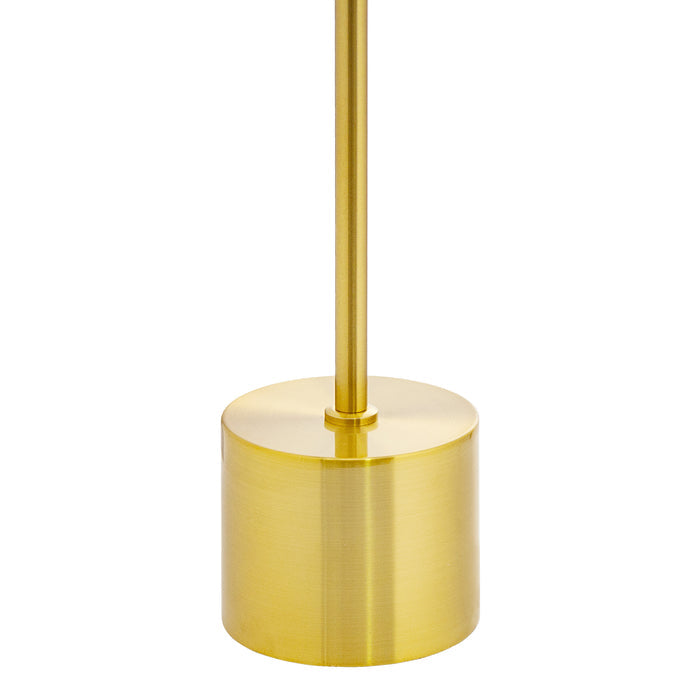 21"H Eagan Globe Shade Table Lamp. Close up of base