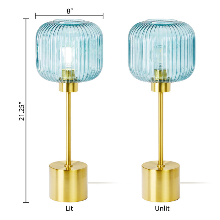 21"H Eagan Globe Shade Table Lamp