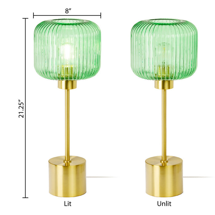 21"H Eagan Globe Shade Table Lamp