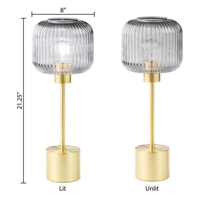 21"H Eagan Globe Shade Table Lamp