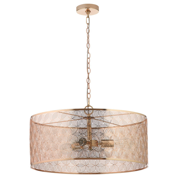 24" 3-Light Giselle Chandelier Polished Gold-Off