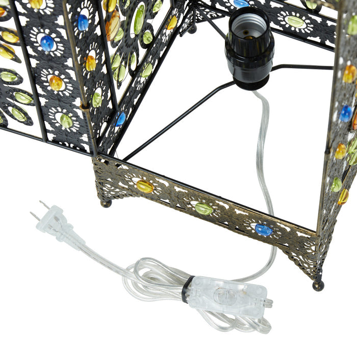 24"H Jeweled Turkish Table Lamp