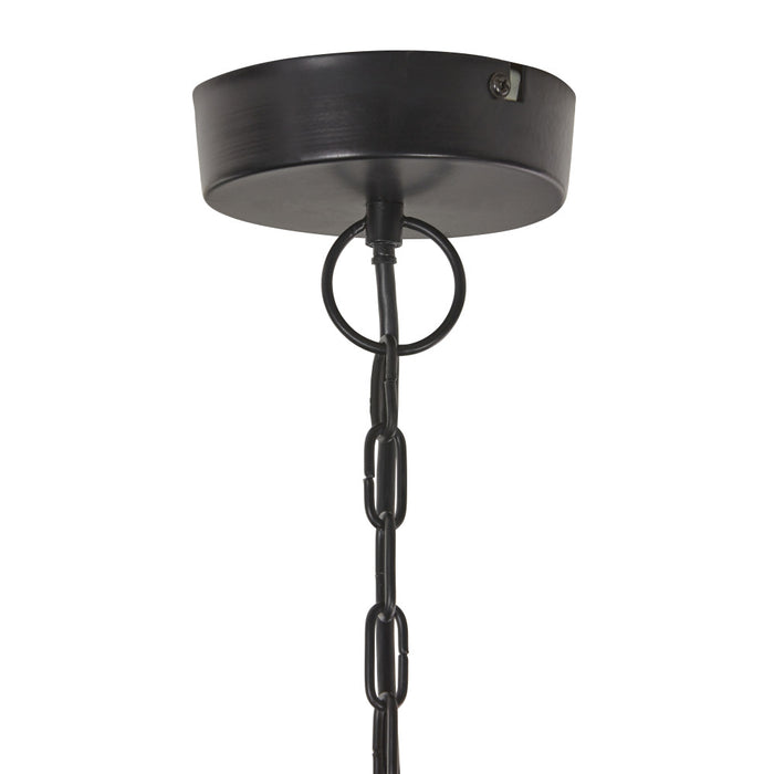25" W 5-Light Marcell Metal and Glass Chandelier
