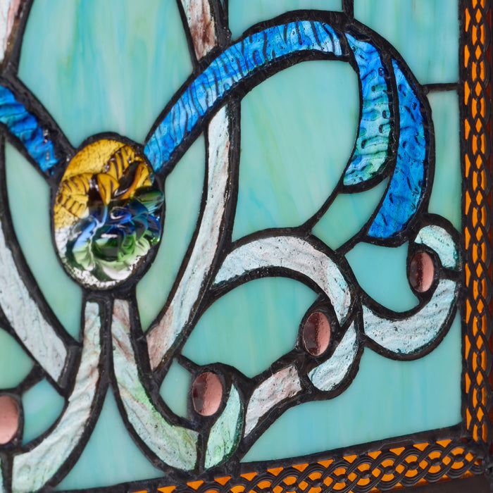 26"H Tiffany Style Stained Glass Brandi's Window Panel