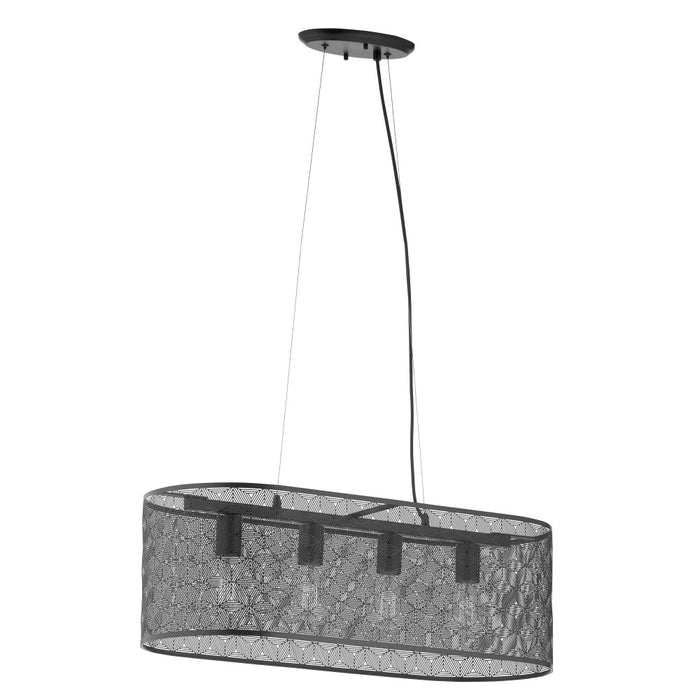 30" 4-Light Gianna Chandelier Black-Off