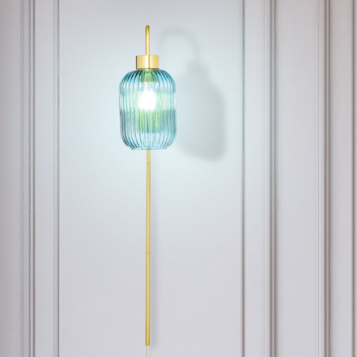 32"H Davia Retro Wall Sconce on a neutral background