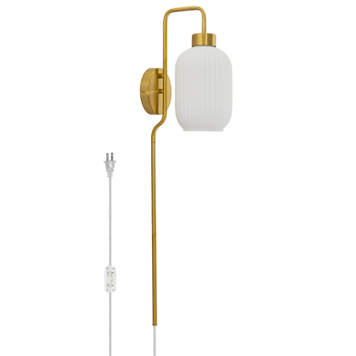 32"H Davia Retro Wall Sconce-Off