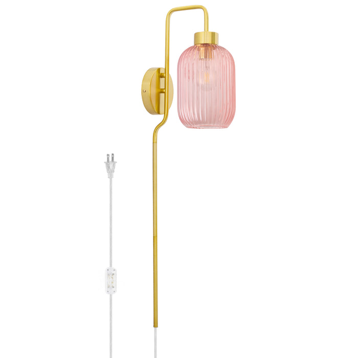32"H Davia Retro Wall Sconce-Off