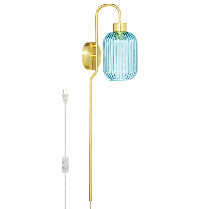 32"H Davia Retro Wall Sconce-Off