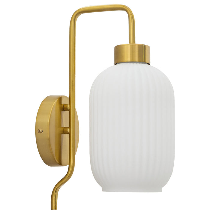 32"H Davia Retro Wall Sconce. Shade closeu-Off