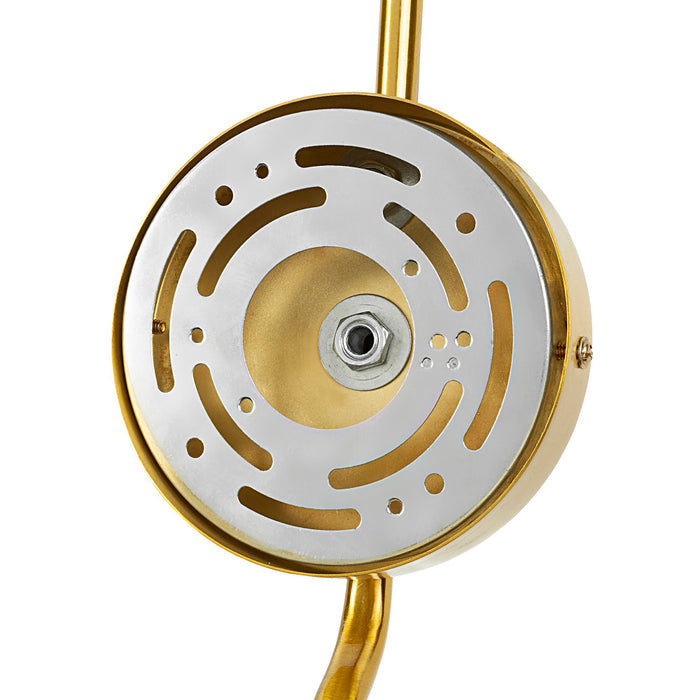 32"H Davia Retro Wall Sconce. Back view