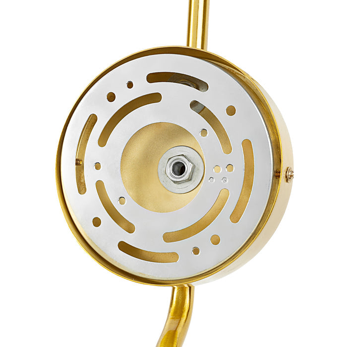 32"H Davia Retro Wall Sconce. Back view