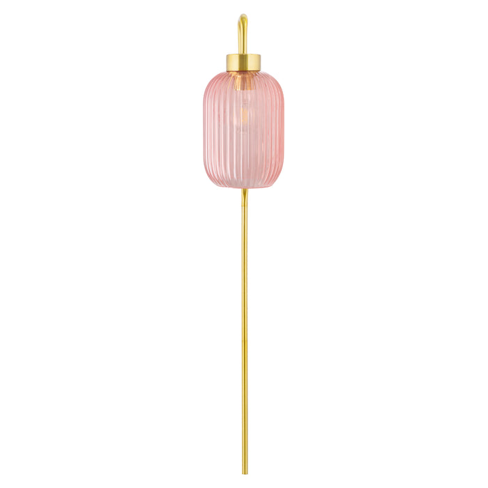 32"H Davia Retro Wall Sconce. Straight-on