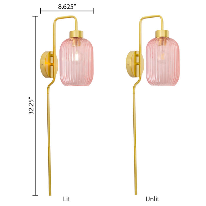 32"H Davia Retro Wall Sconce