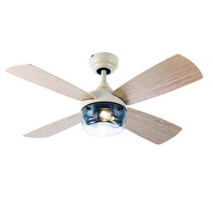 42"W Caelan Remote-Controlled 2-Light Ceiling Fan-On
