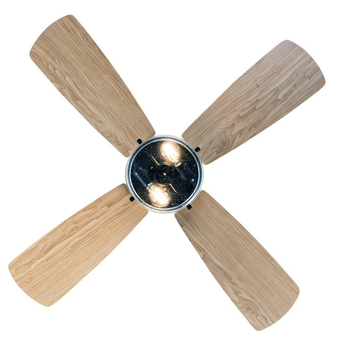 42"W Caelan Remote-Controlled 2-Light Ceiling Fan. Straight-on view-On