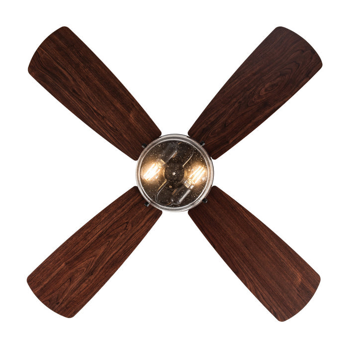 42"W Caelan Remote-Controlled 2-Light Ceiling Fan. Straight-on view-On